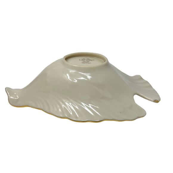 Lenox Dove Shaped Candy Dish 8" x 5" White Porcelain with Gold Trim EUC - Picture 5 of 6